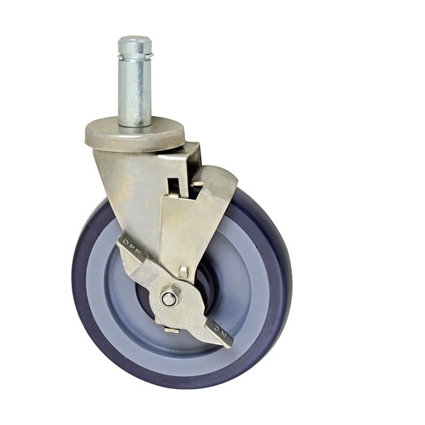 International Storage Systems Caster W-Brake 6" Iss Stainless CM6PSB - main